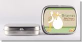Stork Neutral - Personalized Baby Shower Mint Tins
