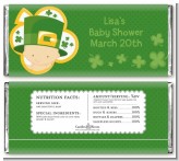 St. Patrick's Baby Shamrock - Personalized Baby Shower Candy Bar Wrappers