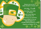 St. Patrick's Baby Shamrock - Baby Shower Invitations
