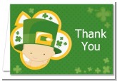 St. Patrick's Baby Shamrock - Baby Shower Thank You Cards