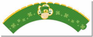 St. Patrick's Baby Shamrock - Baby Shower Cupcake Wrappers