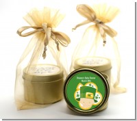 St. Patrick's Baby Shamrock - Baby Shower Gold Tin Candle Favors