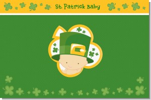 St. Patrick's Baby Shamrock - Personalized Baby Shower Placemats