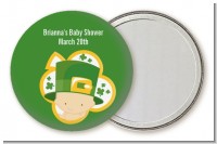 St. Patrick's Baby Shamrock - Personalized Baby Shower Pocket Mirror Favors