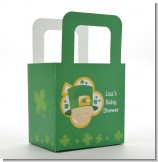 St. Patrick's Baby Shamrock - Personalized Baby Shower Favor Boxes