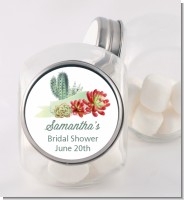 Succulents - Personalized Bridal Shower Candy Jar