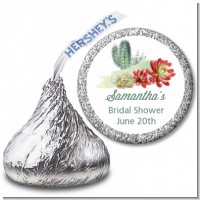Succulents - Hershey Kiss Bridal Shower Sticker Labels