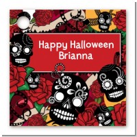 Sugar Skull - Personalized Halloween Card Stock Favor Tags