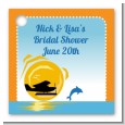 Sunset Trip - Personalized Bridal Shower Card Stock Favor Tags thumbnail