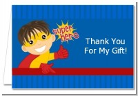 Superhero Boy - Birthday Party Thank You Cards