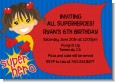 Superhero Girl - Birthday Party Invitations thumbnail
