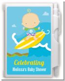 Surf Boy - Baby Shower Personalized Notebook Favor