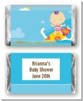 Surf Girl - Personalized Baby Shower Mini Candy Bar Wrappers