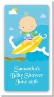 Surf Boy - Custom Rectangle Baby Shower Sticker/Labels