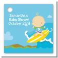 Surf Boy - Personalized Baby Shower Card Stock Favor Tags thumbnail