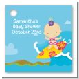 Surf Girl - Personalized Baby Shower Card Stock Favor Tags thumbnail