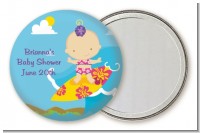 Surf Girl - Personalized Baby Shower Pocket Mirror Favors