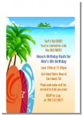 Surf's Up - Birthday Party Petite Invitations