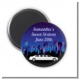 Sweet 16 Limo - Personalized Birthday Party Magnet Favors thumbnail