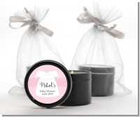 Sweet Little Lady - Baby Shower Black Candle Tin Favors