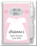 Sweet Little Lady - Baby Shower Personalized Notebook Favor