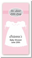 Sweet Little Lady - Custom Rectangle Baby Shower Sticker/Labels