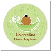 Sweet Pea African American Boy - Personalized Baby Shower Table Confetti