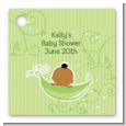 Sweet Pea African American Boy - Personalized Baby Shower Card Stock Favor Tags thumbnail