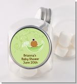 Sweet Pea African American Girl - Personalized Baby Shower Candy Jar