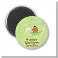 Sweet Pea African American Girl - Personalized Baby Shower Magnet Favors thumbnail
