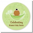 Sweet Pea African American Girl - Personalized Baby Shower Table Confetti thumbnail