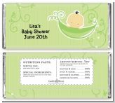 Sweet Pea Asian Boy - Personalized Baby Shower Candy Bar Wrappers
