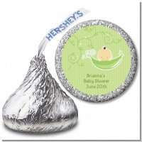 Sweet Pea Asian Boy - Hershey Kiss Baby Shower Sticker Labels