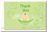 Sweet Pea Asian Boy - Baby Shower Thank You Cards