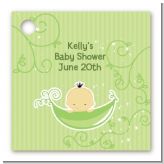 Sweet Pea Asian Boy - Personalized Baby Shower Card Stock Favor Tags