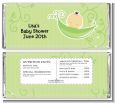 Sweet Pea Asian Girl - Personalized Baby Shower Candy Bar Wrappers thumbnail