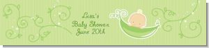 Sweet Pea Caucasian Boy - Personalized Baby Shower Banners