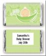 Sweet Pea Caucasian Girl - Personalized Baby Shower Mini Candy Bar Wrappers thumbnail