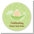 Sweet Pea Caucasian Girl - Personalized Baby Shower Table Confetti thumbnail