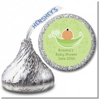 Sweet Pea Hispanic Boy - Hershey Kiss Baby Shower Sticker Labels