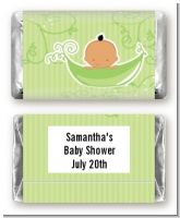 Sweet Pea Hispanic Boy - Personalized Baby Shower Mini Candy Bar Wrappers