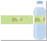 Sweet Pea Hispanic Boy - Personalized Baby Shower Water Bottle Labels