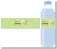 Sweet Pea Hispanic Girl - Personalized Baby Shower Water Bottle Labels thumbnail