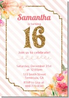 Sweet Sixteen - Birthday Party Invitations