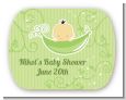 Sweet Pea Asian Boy - Personalized Baby Shower Rounded Corner Stickers thumbnail
