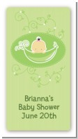 Sweet Pea Asian Girl - Custom Rectangle Baby Shower Sticker/Labels