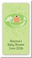 Sweet Pea Hispanic Boy - Custom Rectangle Baby Shower Sticker/Labels