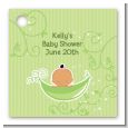 Sweet Pea Hispanic Girl - Personalized Baby Shower Card Stock Favor Tags thumbnail
