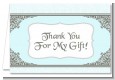 Light Blue & Grey - Bridal Shower Thank You Cards thumbnail
