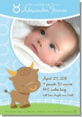 Bull | Taurus Horoscope - Birth Announcement Photo Card